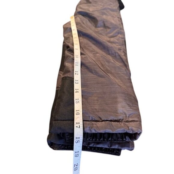 Snozu Kids Snow Bib Overalls Black Gray Insulated Polyester Winter Pants Size 6 - Picture 4 of 7